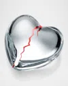 Baccarat X Emily In Paris "heartbreak" Crystal Puffed Heart Decorative Accent - Limited Edition In Clear