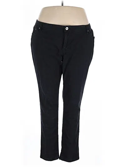 Pre-owned Baccini Casual Pants In Black