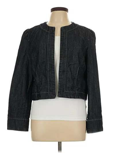 Pre-owned Baccini Denim Jacket In Black
