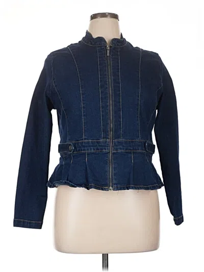 Pre-owned Baccini Denim Jacket In Blue