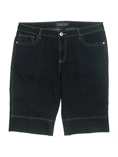 Pre-owned Baccini Denim Shorts In Black