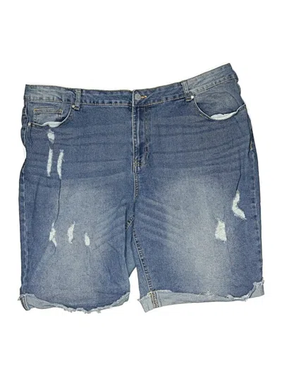 Pre-owned Baccini Denim Shorts In Blue