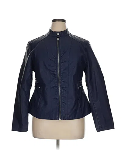 Pre-owned Baccini Jacket In Blue