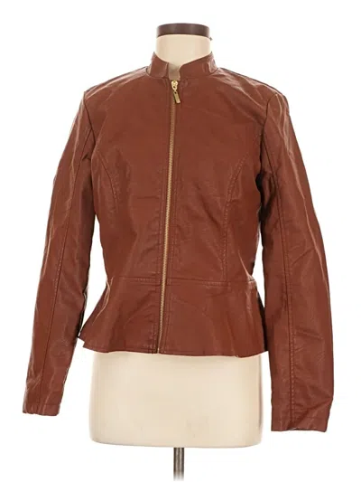 Pre-owned Baccini Jacket In Brown