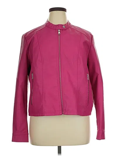 Pre-owned Baccini Jacket In Pink