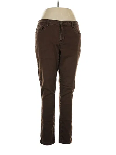 Pre-owned Baccini Khaki Pant In Brown