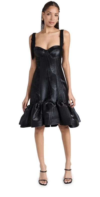 Bach Mai Bustier Mini Volant Gown Black 2