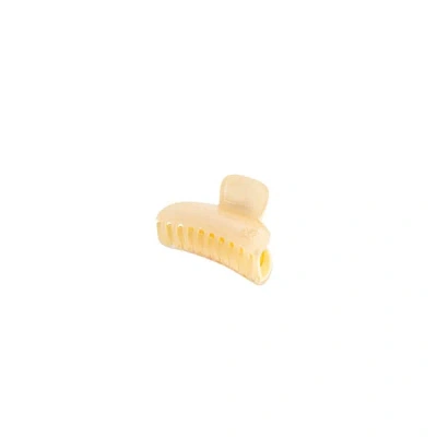 Bachca Ivory Opaline Hair Claw - Small In Neutral