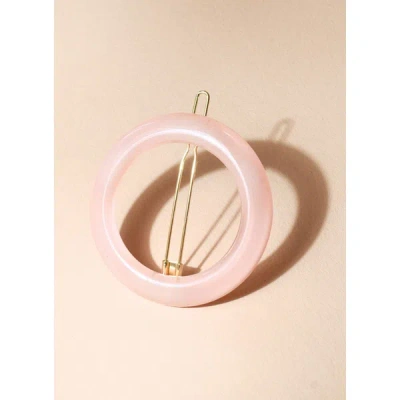 Bachca Round Hair Clip In Pink