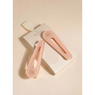 Bachca Two Hair Clips In Pink