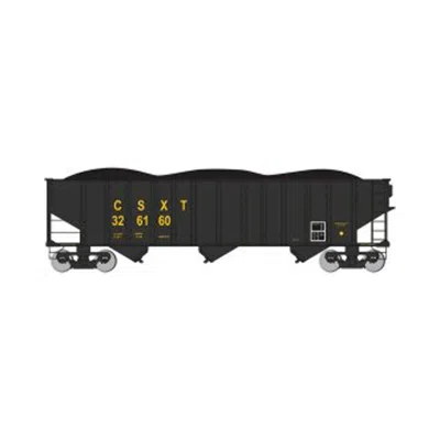 Bachmann 100 Ton Ho 3-bay Hopper Csx No.326160 Model Train