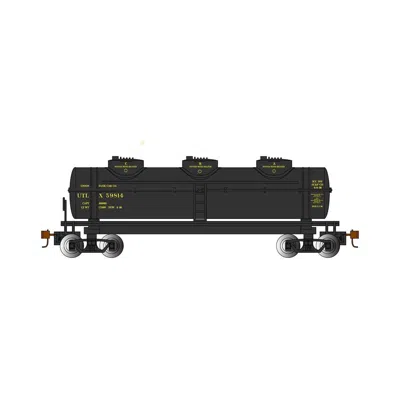 Bachmann 40 Ft. Ho Utlx 3-dome Tank Car No.59814 Model Train