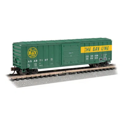 Bachmann 50 Ft. 6 In. N Scale The Bay Line Acf Outside-braced No.7107 Boxcar Green