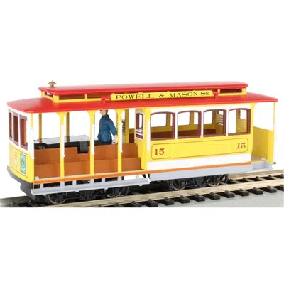 Bachmann Ho Cable Car With Grip Man Yellow & Red