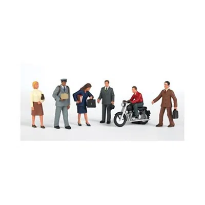 Bachmann Ho City People With Motorcycle