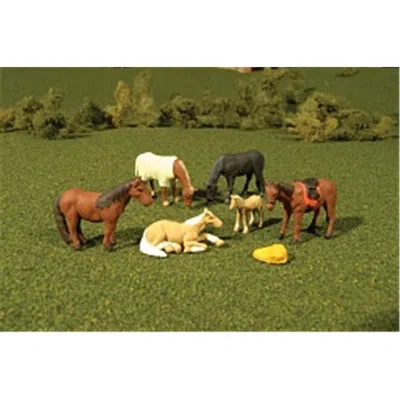 Bachmann Ho Horses, Pack Of 6
