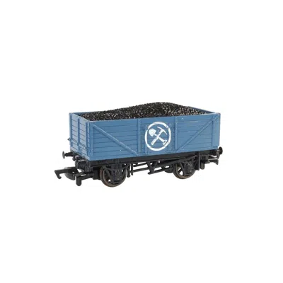 Bachmann Ho Model Mining Wagon With Load, Blue