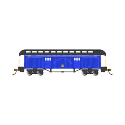 Bachmann Ho Old Time Baggage Car B & O Model Train Royal Blue