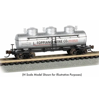 Bachmann Ho Scale L. Foppiano Wine Co 40 3-dome Tank Car