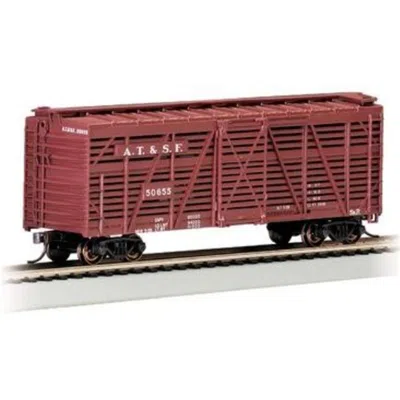 Bachmann Ho Scale Santa Fe 40 Stock Car, Brown