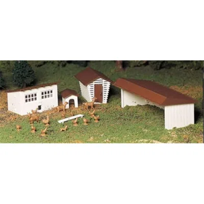 Bachmann O Farm Outbuildings Kit - Pack Of 3