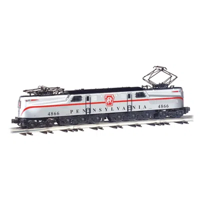 Bachmann O Scale Gg-1 Pennsylvania No.4866 - Silver Single Stripe True Blast Plus