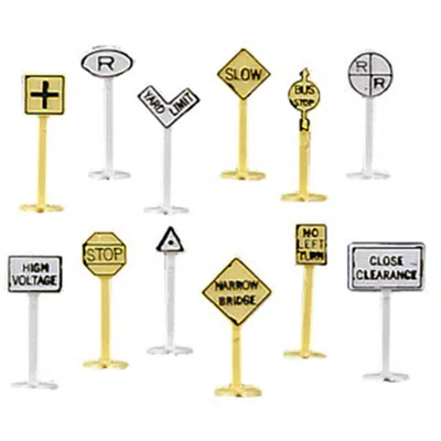 Bachmann Railroad And Street Signs - 24