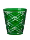 Baci Milano™ Diamond-pattern Glasses (set Of Two) In Green