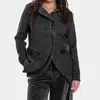 Baci Velvet Patchwork Jacket In Black In Black