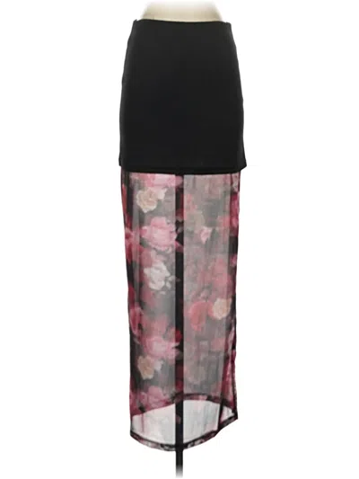 Pre-owned Bacio Formal Skirt In Black