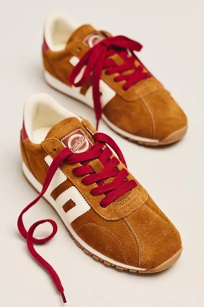 Back 70 Asian Suede Sneakers In Beige