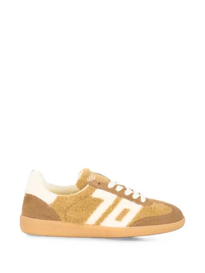 Back 70 Cloud Panelled Faux-fur Sneakers In Yellow