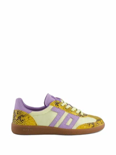 Back 70 Ghost Snake-effect Sneakers In Yellow