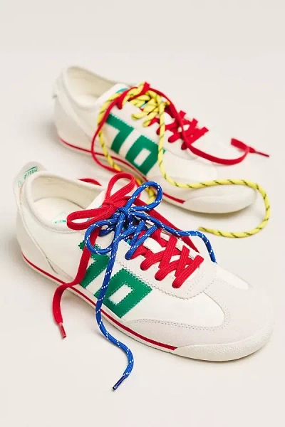 Back 70 Leon Premium Double Laced Sneakers In White