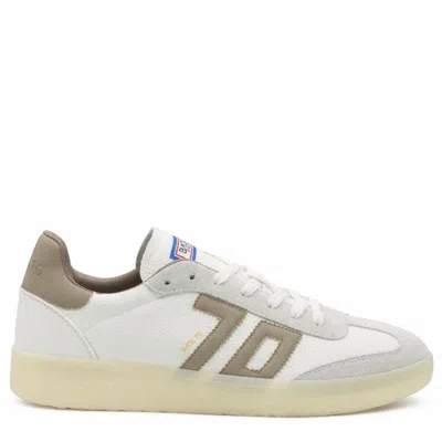 Back 70 Men's Boston 600 Sneakers In White Taupe In Animal Print