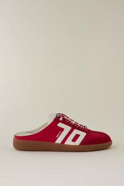 Back 70 Red Backless Mule Trainers