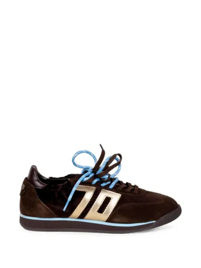 Back 70 Rocket Logo-patch Sneakers In Brown