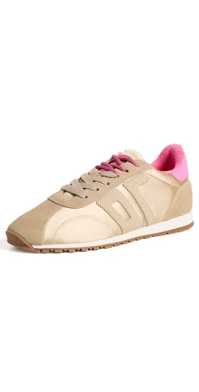 Back 70 Satin Sneakers Beige In Neutral