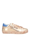 Back 70 Woman Sneakers Gold Size 8 Leather In Gold