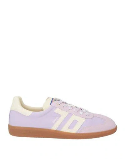 Back 70 Woman Sneakers Lilac Size 11 Leather, Textile Fibers In Purple