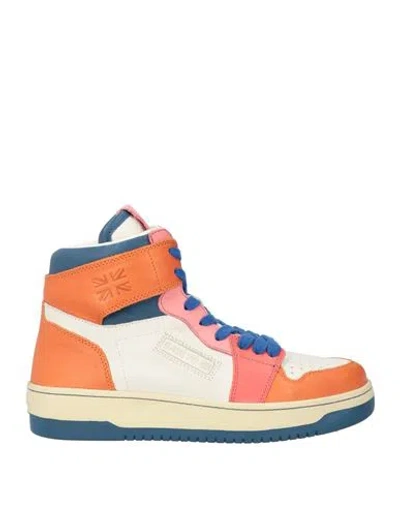 Back 70 Woman Sneakers Orange Size 8 Leather