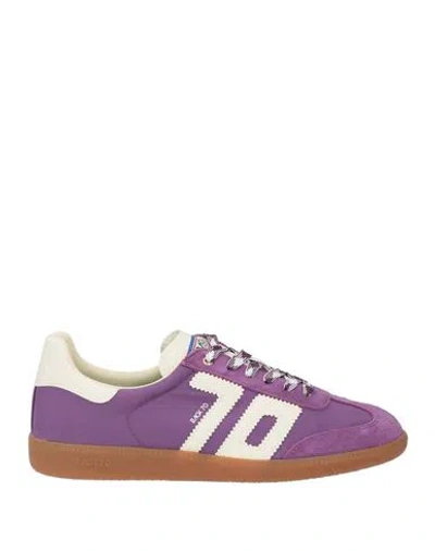 Back 70 Woman Sneakers Purple Size 11 Leather, Textile Fibers