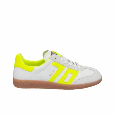 Back 70 Women's Cloud Sneaker In Fluorescent Yellow In Multi