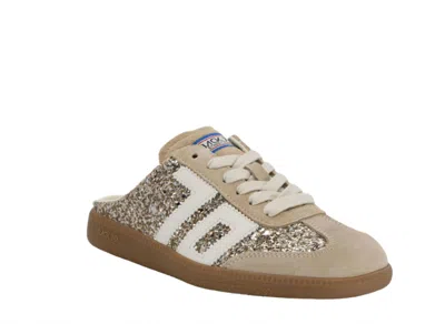 Back 70 Women's Easter Shoes In Glitter Gold In Animal Print