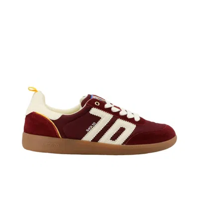 Back 70 Women's Ghost N Sneakers In Wine/yellow In Red