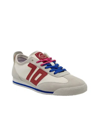 Back 70 Women's Leon Sneaker In White/red In Multi