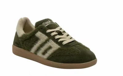 Back 70 Women's Mohair Sport Sneaker In Forest Beige In Green