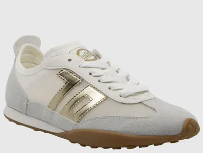 Back 70 Women's Paris N26 Sneaker In White/gold In Multi