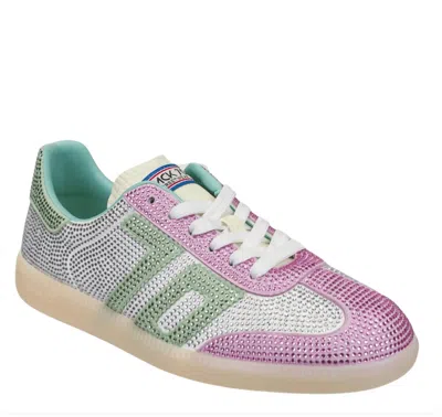 Back 70 Women's Sirio 2506 Sneakers In Pink Light Green In Multi