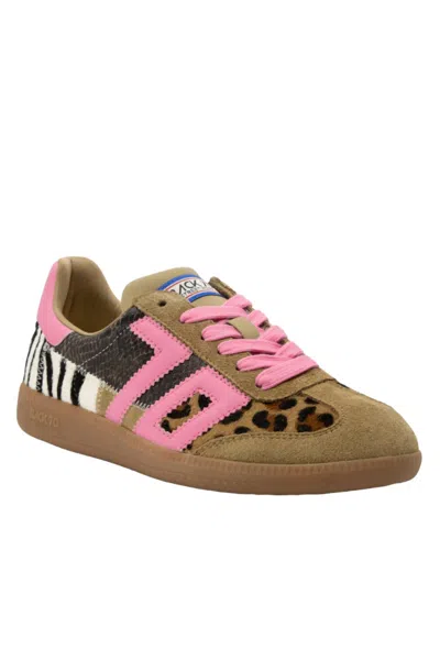 Back 70 Women's Squid Sneakers In Leopard In Brown